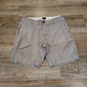 J.Crew Linen Cotton Beach Shorts 8" Inseam Mens Size 33